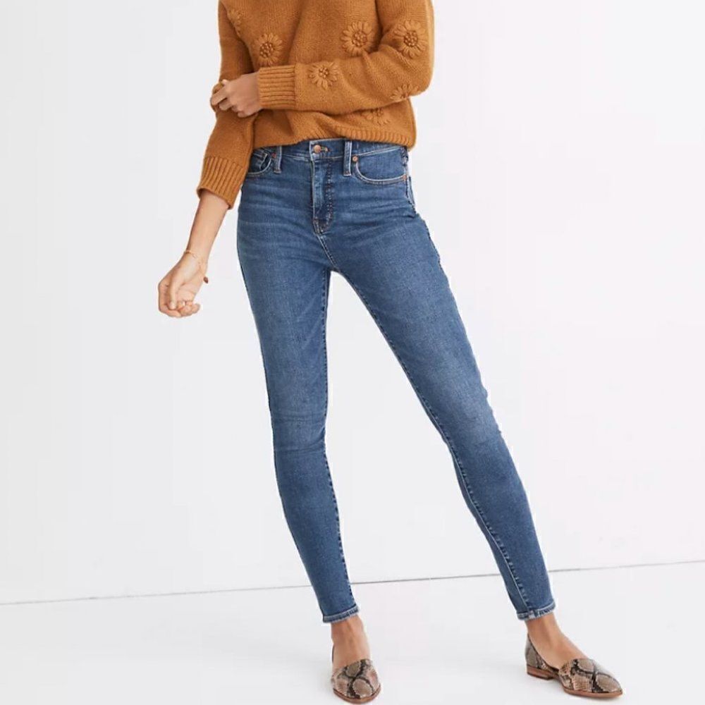 NWT Madewell 10" High-Rise Skinny Jeans Tencel Denim Edition in Size 27